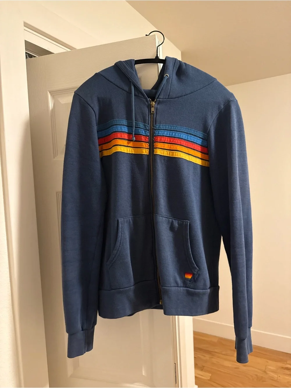 Navy Aviator Nation Zip-Up Hoodie